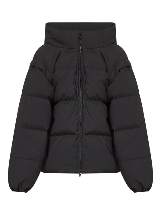 Black convertible padded jacket