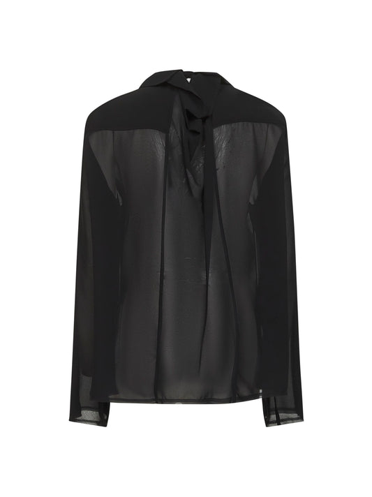 Black georgette shirt