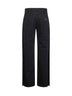 Black denim straight leg jeans