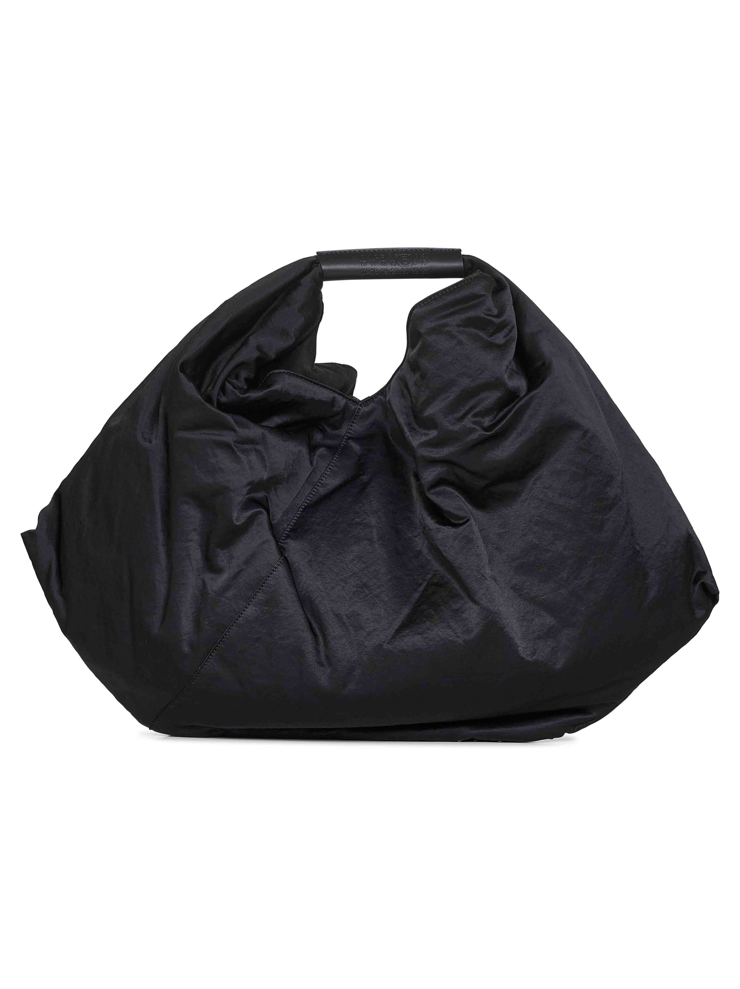 Black Japanese draped tote bag