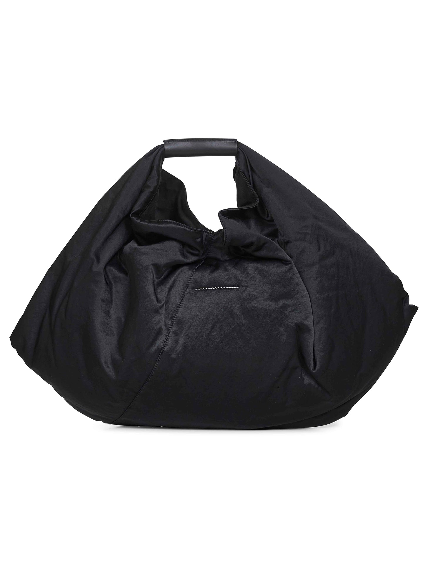 Black Japanese draped tote bag