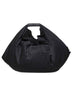 Black Japanese draped tote bag