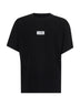 T-shirt in jersey nero con numeric signature