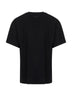 T-shirt in jersey nero con numeric signature