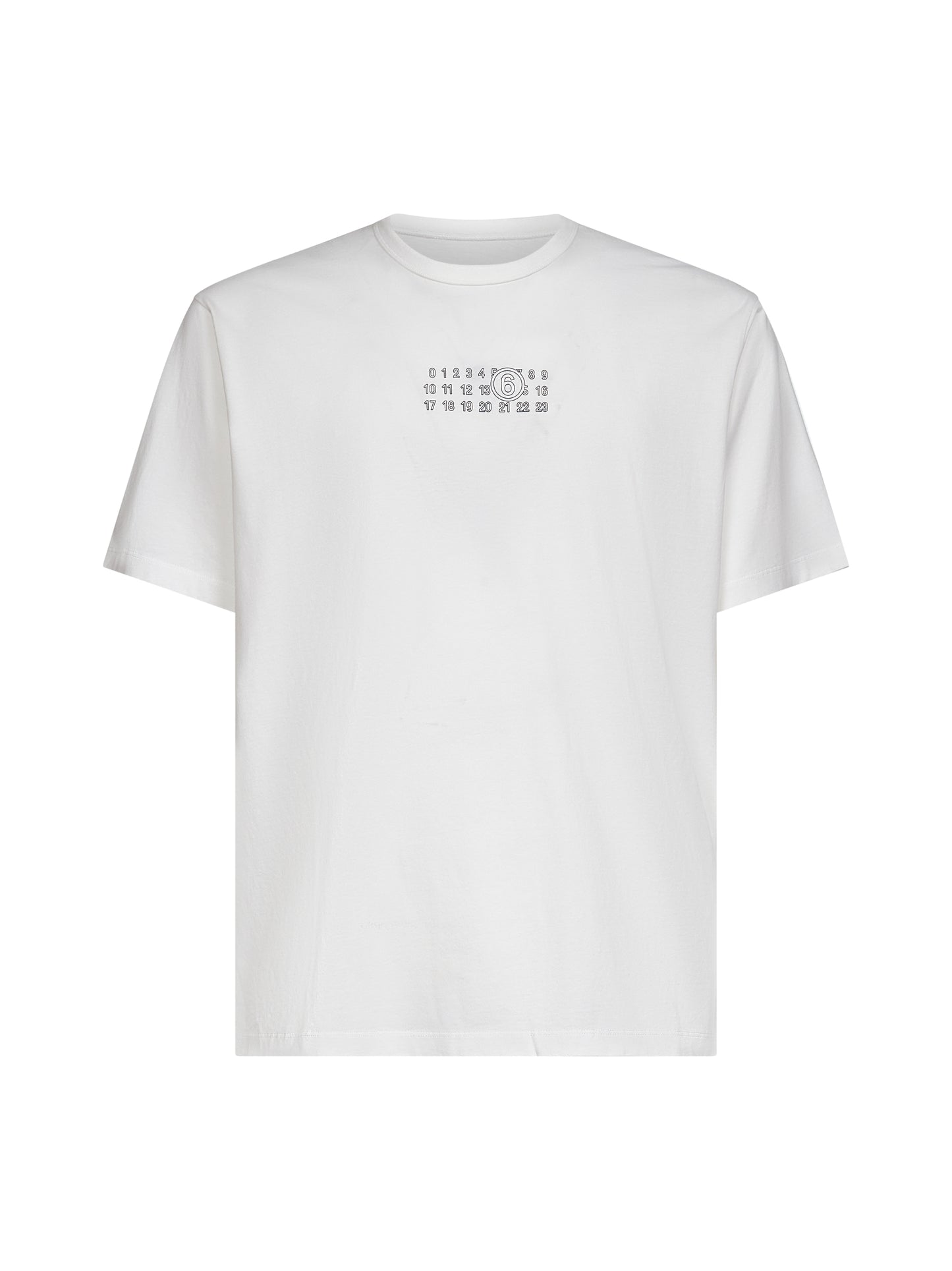 White jersey numeric signature T-shirt