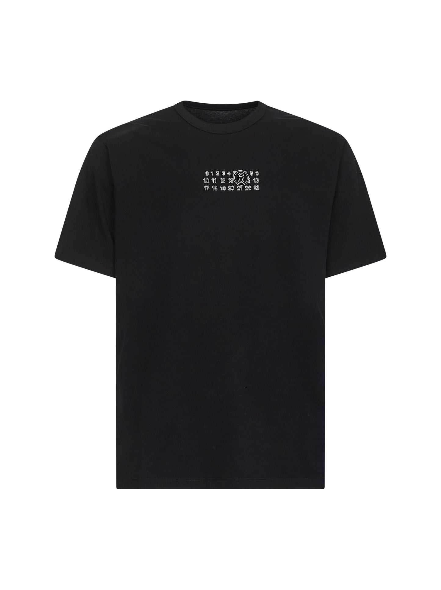 Black jersey numeric signature T-shirt