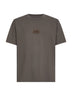 Taupe jersey numeric signature T-shirt