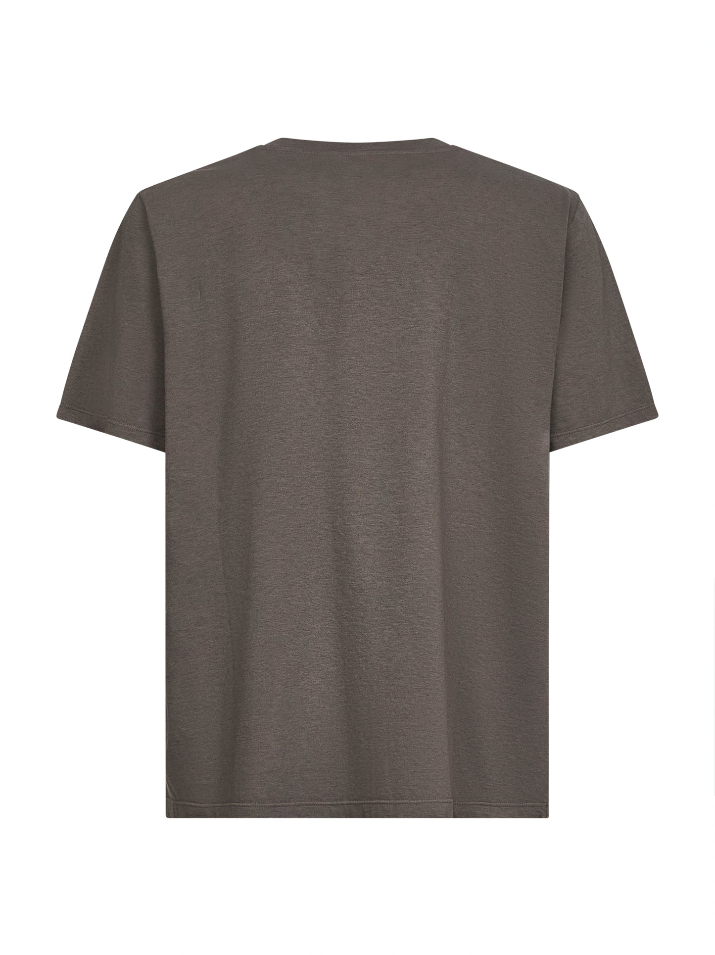 Taupe jersey numeric signature T-shirt