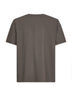 Taupe jersey numeric signature T-shirt