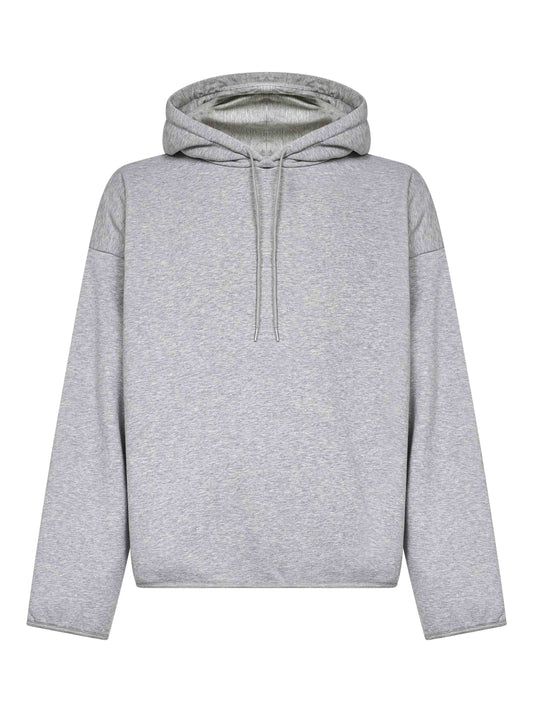 Grey jersey hoodie