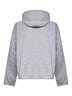 Felpa con cappuccio in jersey grigio