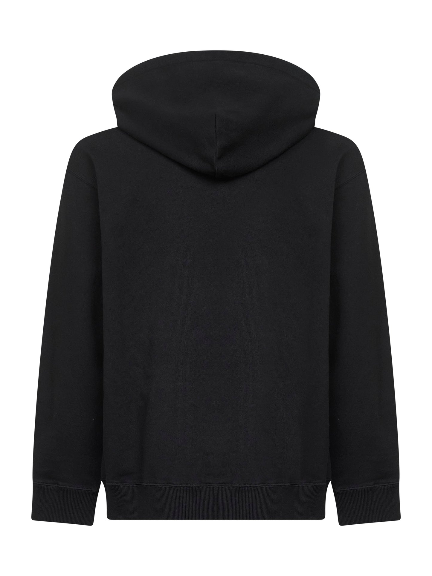 Black cotton numeric hoodie