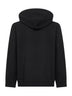 Black cotton numeric hoodie