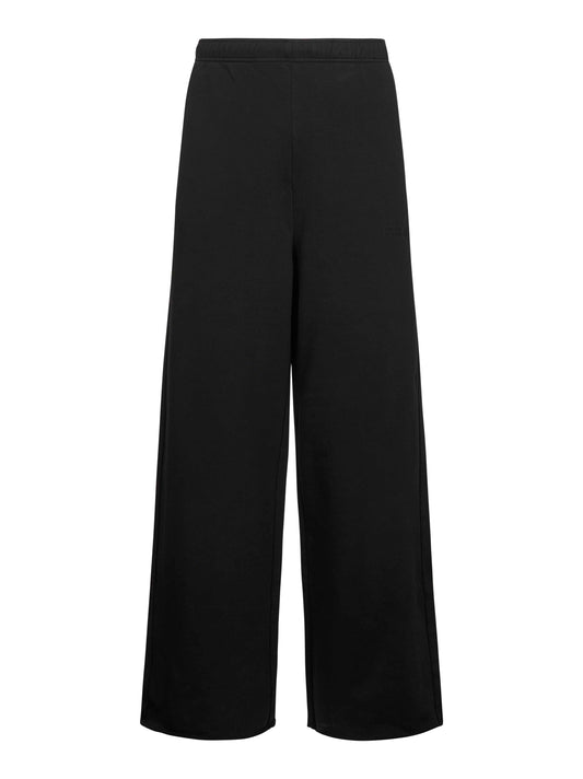 Pantaloni in jersey di cotone nero