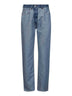Jeans effetto al rovescio in denim blu
