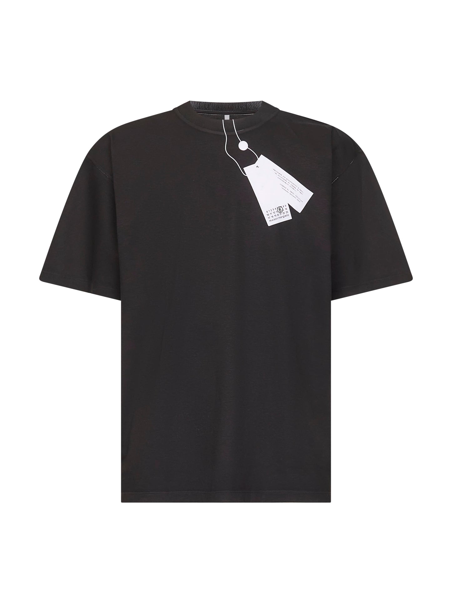 T-shirt trompe l'oeil in cotone bianco