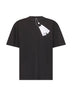 T-shirt trompe l'oeil in cotone bianco