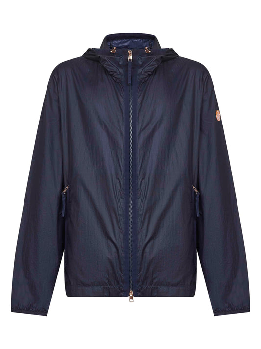 Blue Hamlin hooded windbreaker