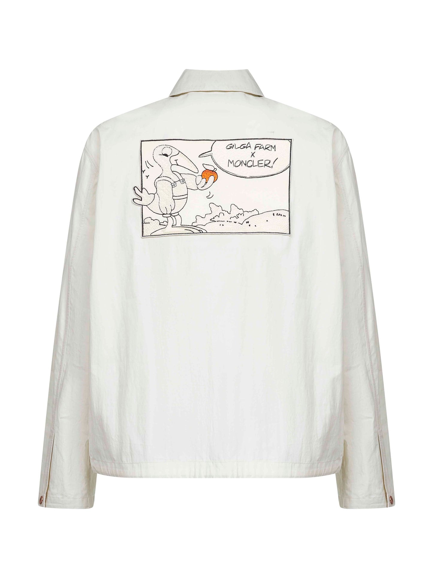 White Moncler x Gilga Farm Satsuma shirt jacket