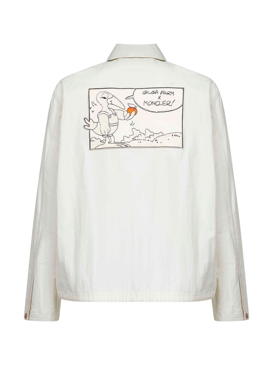 White Moncler x Gilga Farm Satsuma shirt jacket