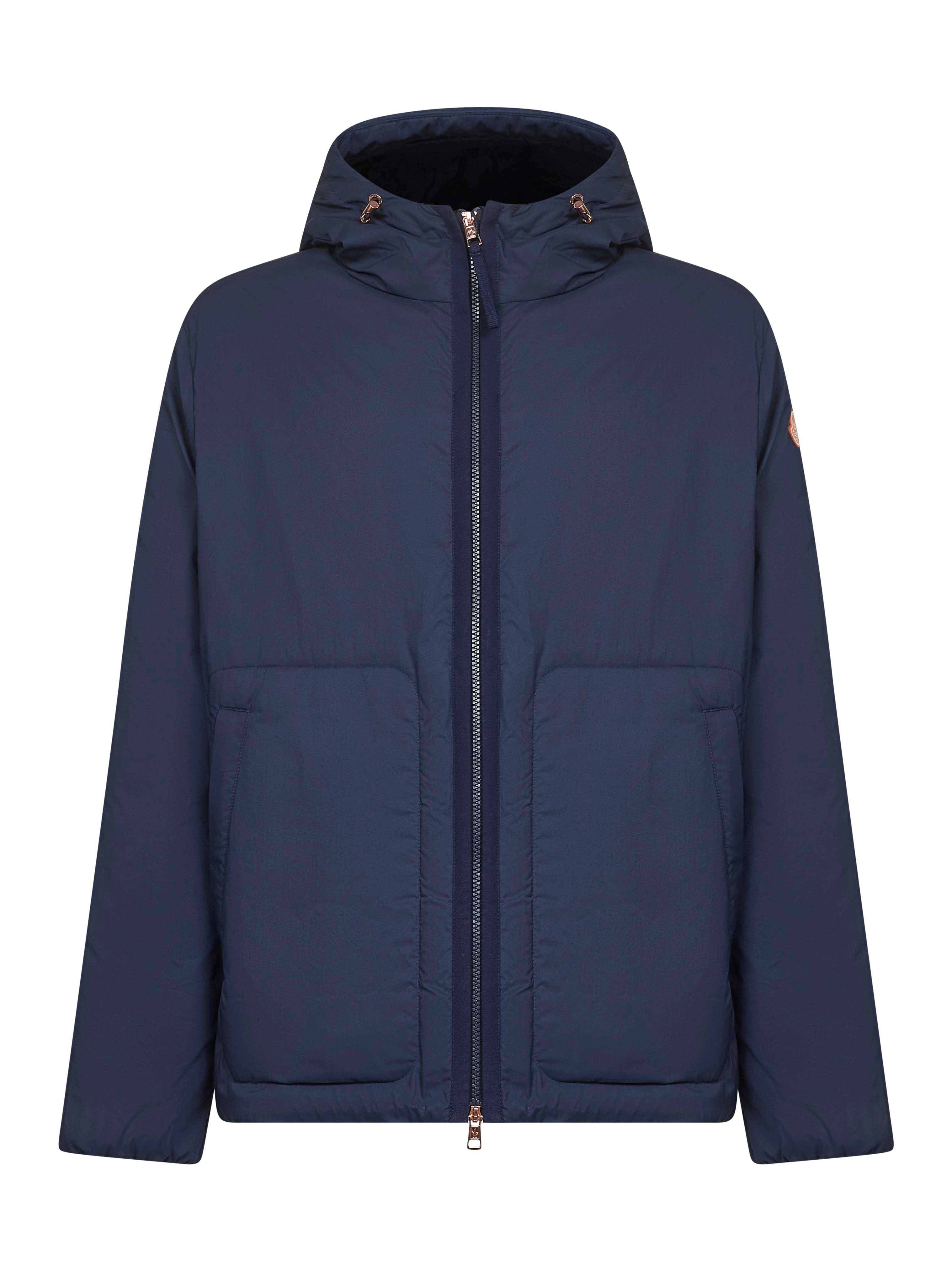 Blue Moncler x Gilga Farm Caracara hooded down jacket