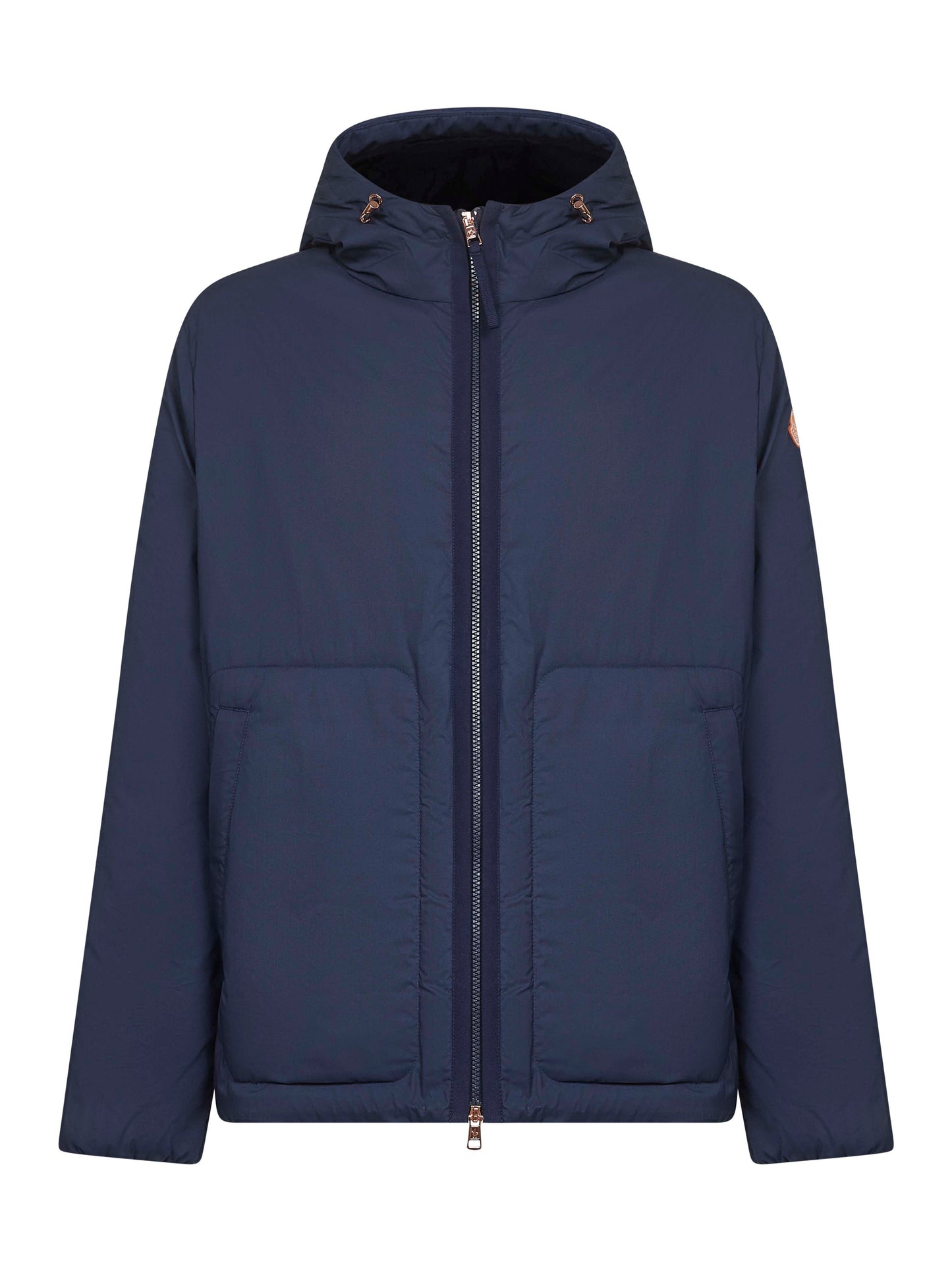 Blue Moncler x Gilga Farm Caracara hooded down jacket
