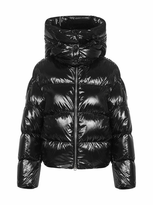 Black Moncler x EE72 by Edward Enninful Lothar hooded short down jacket