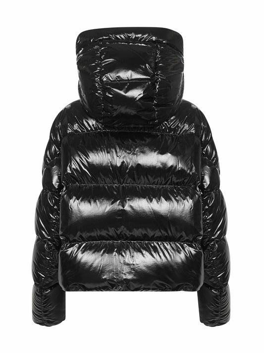 Black Moncler x EE72 by Edward Enninful Lothar hooded short down jacket