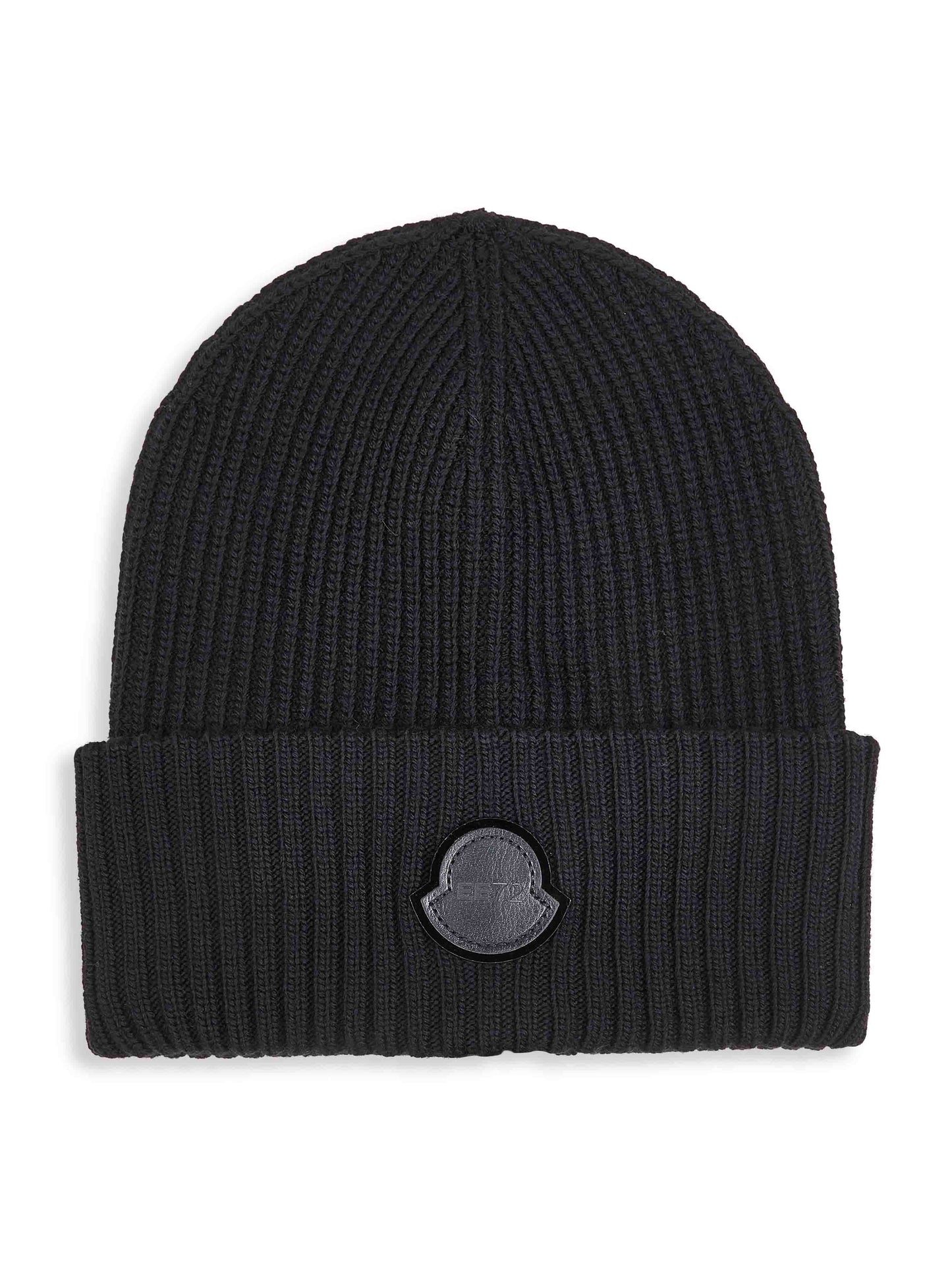 Berretto Moncler x EE72 di Edward Enninful in lana nera