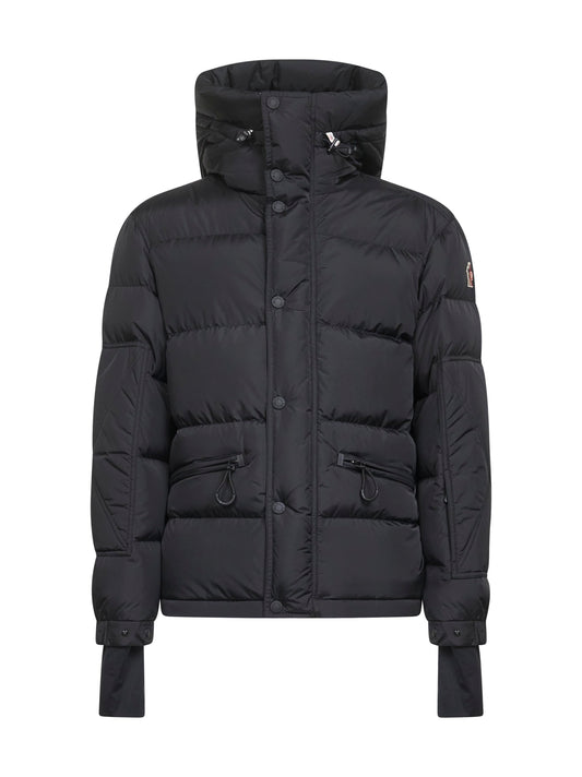Black Kasanaka short hooded down jacket