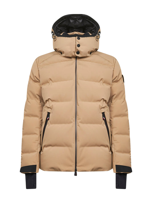 Piumino da sci con cappuccio Montgetech beige