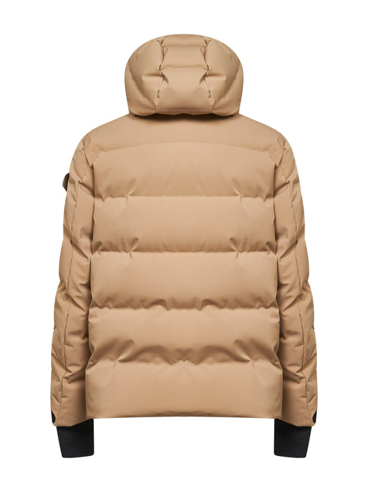 Piumino da sci con cappuccio Montgetech beige