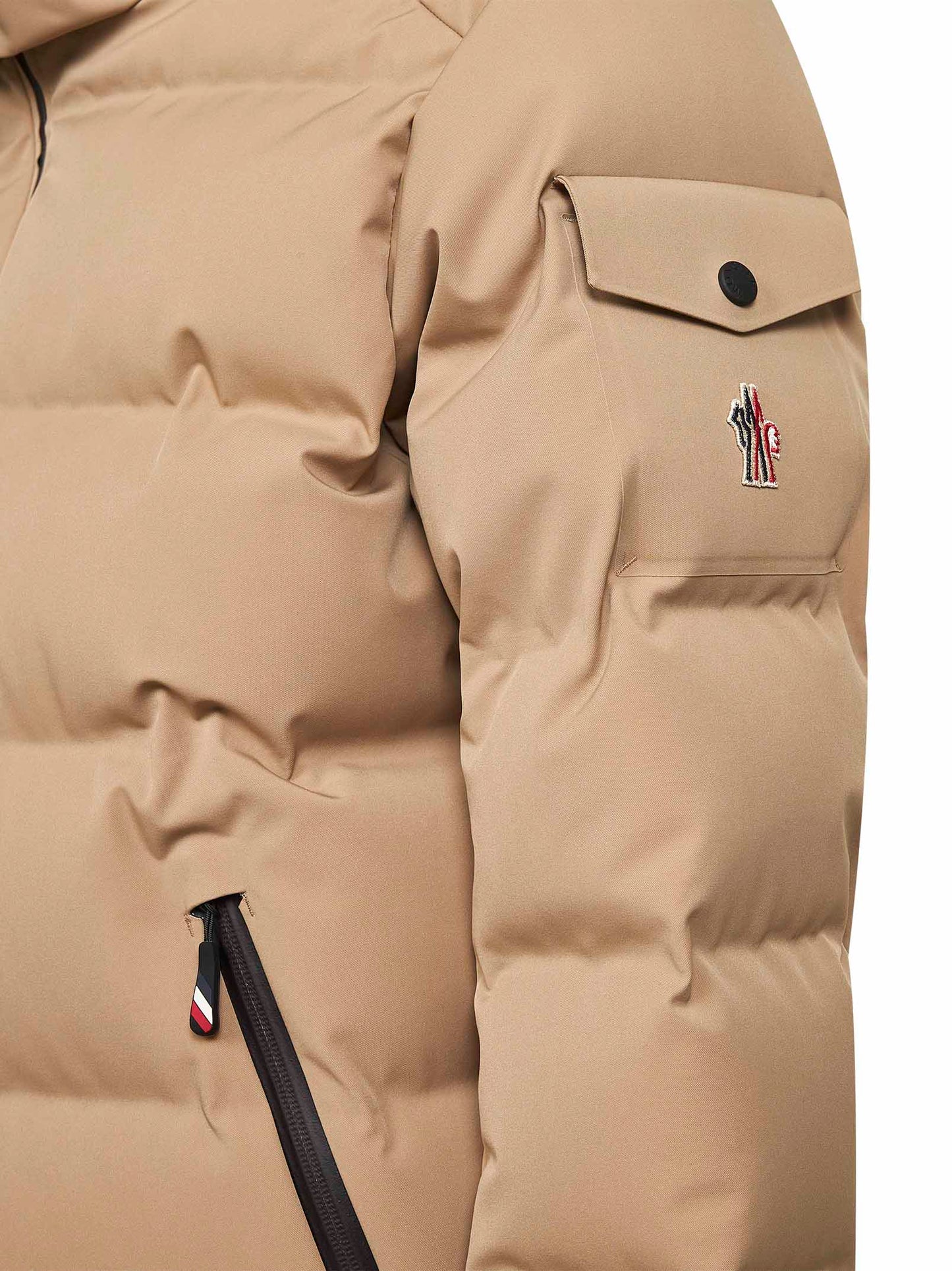 Piumino da sci con cappuccio Montgetech beige