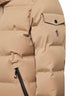 Piumino da sci con cappuccio Montgetech beige