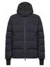 Blue Montgetech hooded ski down jacket