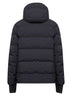 Blue Montgetech hooded ski down jacket