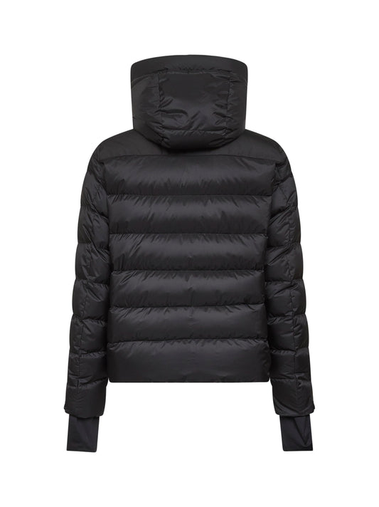 Black Camurac hooded ski jacket