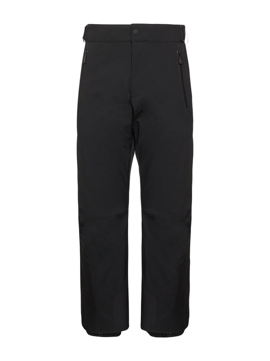 Black padded ski trousers