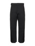 Black padded ski trousers