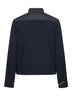 Blue padded zip-up cardigan
