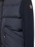 Blue padded zip-up cardigan