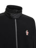 Black fleece zip-up sweatshirt