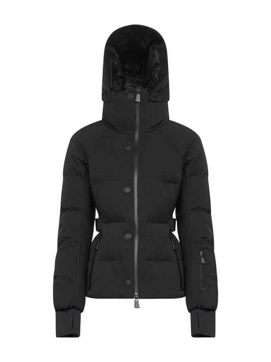 Black Guyane hooded ski down jacket