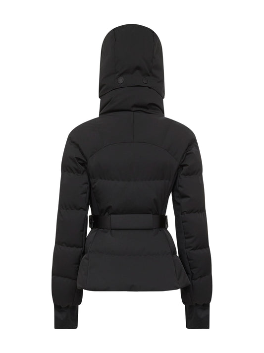 Black Guyane hooded ski down jacket