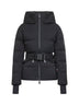 Black Tolima hooded ski down jacket