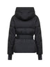 Black Tolima hooded ski down jacket