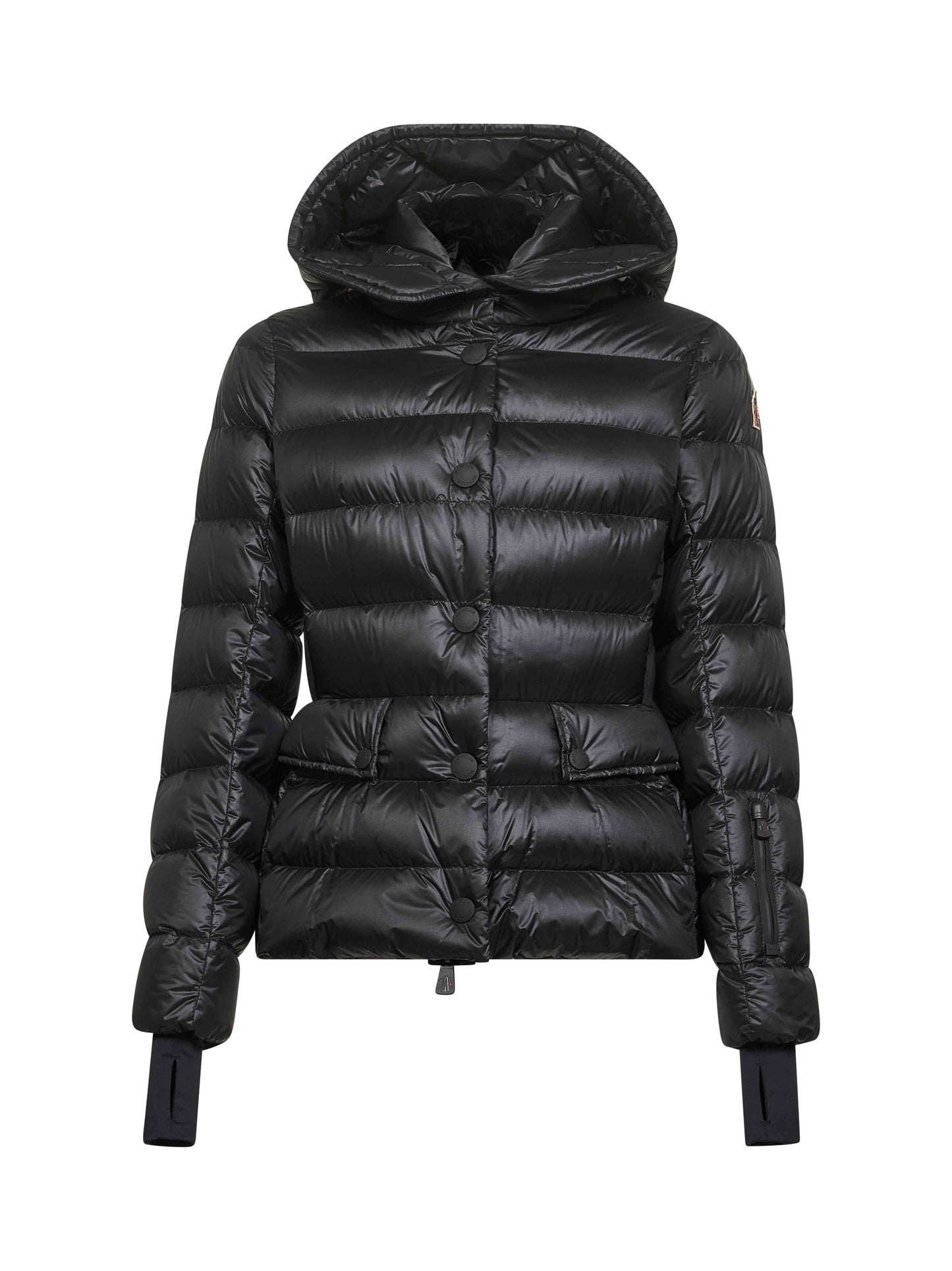 Black Armoniques hooded ski down jacket