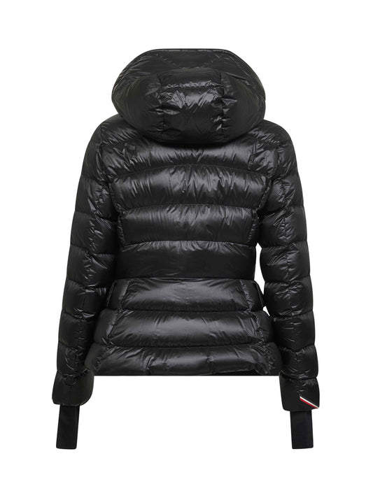 Black Armoniques hooded ski down jacket