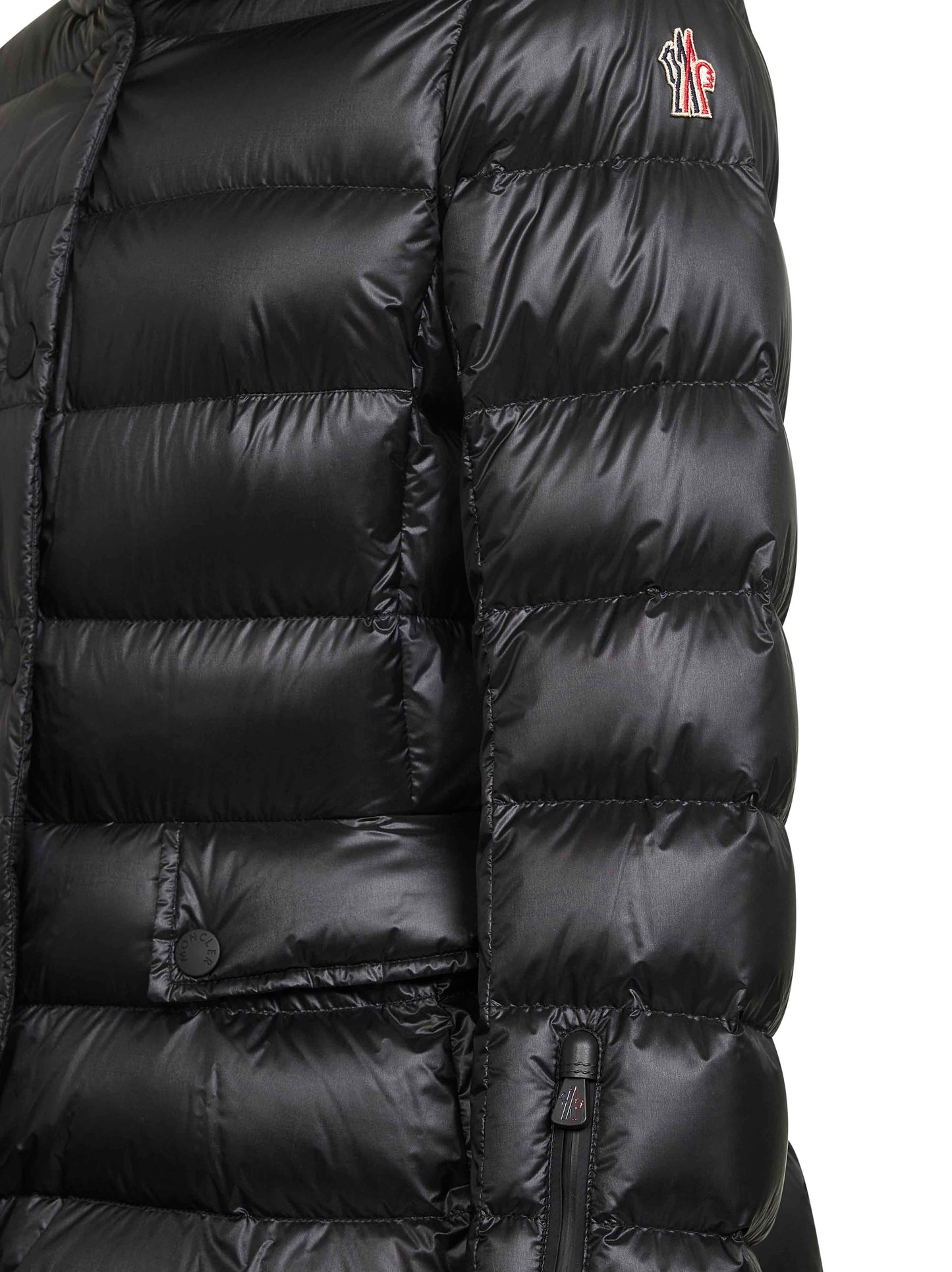 Black Armoniques hooded ski down jacket