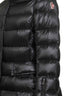 Black Armoniques hooded ski down jacket